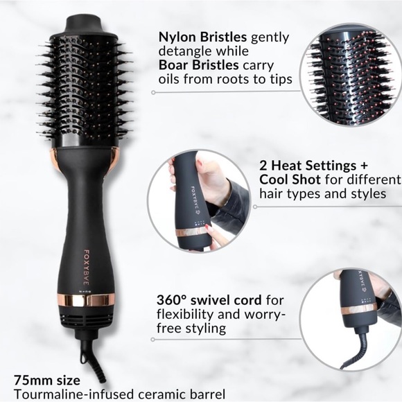 NIB Foxybae rose gold blowout dryer brush - Picture 2 of 4